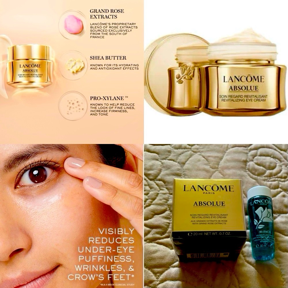 NWT✨Luxury Lancôme 👁️ Absolue Revitalizing Eye Cream 20 ml + Bonus produ…